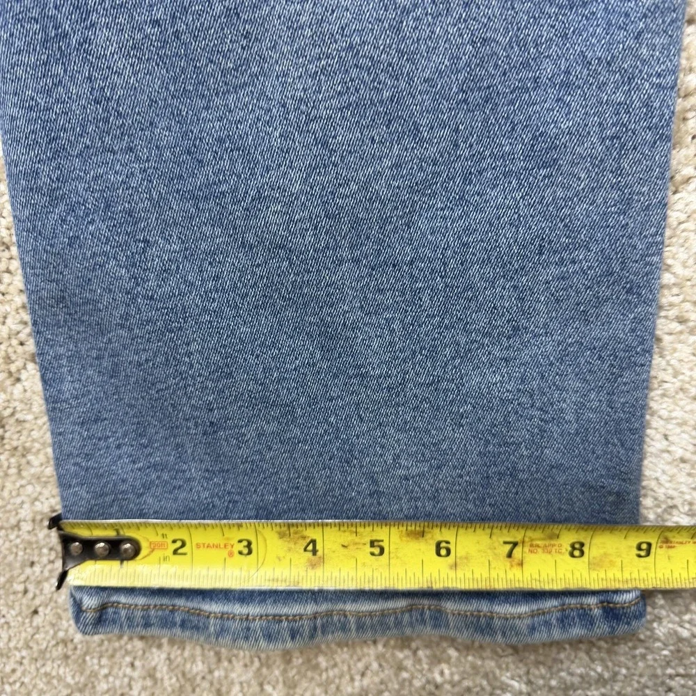 Y2K BCBGMAXAZRIA Bootcut Jeans Womens 7/8R Medium Wash Mid Rise Stretch Denim